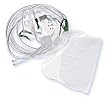 [Item]: Non-Rebreather Mask Reservoir Bag, Safety Vent Check Valve, 7 ft. Tubing [Additional Info]: MASK,NON-REBREATHER,ADLT W/VENT,TUBING DISCONNECT, RESERVOIR BAG WITH CHECK VALVE, ONE SAFETY VENT OPEN, 7 FT TUBING, NOSE CLIP.