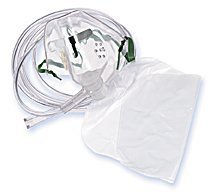 Medline Disposable Oxygen Masks - Adult - Medium Concentration Mask, 7 ft Tubing - Qty of 50