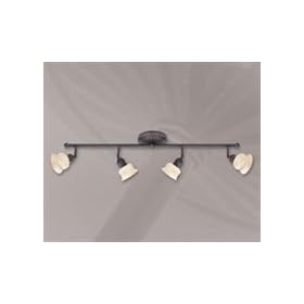 Eurofase 13724-016 Delray 4-Light Track, Oil Rubbed Bronze Opal by Eurofase