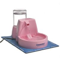 Drinkwell Pet Fountain + 50 Oz Reservoir "Pink Limited Edition"