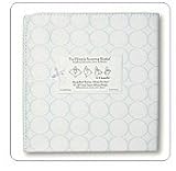 Swaddle Designs Ultimate Receiving Blanket-Pastel Blue Mod Circles
