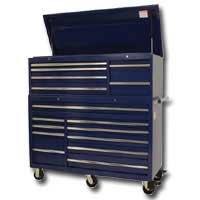 56 In 16 Drawer Chest/Cabinet Combo - Blue