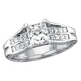 18kt. White Gold, 1 1/2 ct. tw. Diamond Engagement Ring