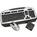 Labtec Wireless Desktop Optical Tastatur schnurlos 103 Tasten MS W95 D + Cordless Optical Mouse Schwarz-silber