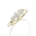 9ct Yellow Gold 0.05ct Diamond Trilogy Ring
