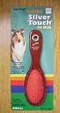 Pet Supplies : Four Paws Products Silver Touch Pin Brush Small - 00560