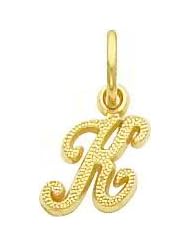 14K Gold Initial K Charm Jewelry FindingKing