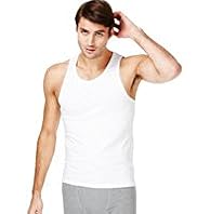 2 Pack Cool & Fresh™ Stretch Cotton Sleeveless Vests with Stay New™
