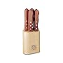 Tramontina Porterhouse Series Steak Knife Set with Wooden Block 5 pc.