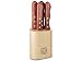 Tramontina Porterhouse Series Steak Knife Set with Wooden Block 5-pc.