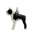 boston_terrier8boston terrier - Sterling Silver Enameled Boston Terrier Charm