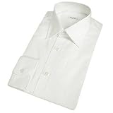 Bagutta Solid White Cotton Spread-collar Dress Shirt