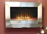 Outdoor Living Stainless Steel Wall Mount Electric Fireplace