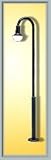 Viessmann 6130 Single Swan Neck Lamp Black 87mm