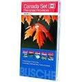 Canada Set The Great Provinces: 5 Karten im Set: 4 Einzelkarten (Alberta/British Columbia, Manitoba/Saskatchewan, Ontario, Quebec), 1 �bersichtskarte (Canada) mit Ortsindex