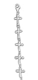 7'' Sterling Silver Cross Bracelet