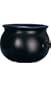 Witch Kettle (Cauldron) or St. Patricks Day Leprechaun Pot-o-Gold (black) 10in Halloween Accessory (B949ABCDE)