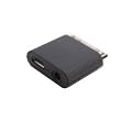 HamDis Micro USB and Line Out Adapter for Apple iPhone 3GS, iPhone 3G, iPhone 4, iPod Touch, iPad, iPod