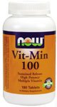 Vit-Min 100 by NOW Foods - Vitamins (180 Tablets)