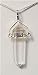 Double Terminated Quartz Crystal Pendant