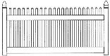 8' WHT Picket Section