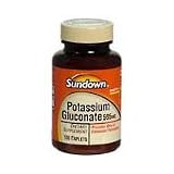 Sundown Potassium Gluconate 595 Mg Dietary Supplement Caplets - 100 Caplets