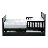 Sleigh Toddler Bed In Ebony Finish By Da Vinci Baby Furniture