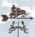 Snowmobile Garden Stake Weathervane