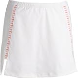 Bolle Tennis Touch Front Slit Skort (COLOR: White/Pink, SIZE:Large)