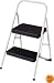 Cosco 11-135CLGG4 Folding Step Stool, 2-Step, Cool Gray