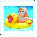 Fabric Covered Ducky Baby Float