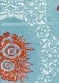 12 Yards of Katia Blue Vinyl Mexican Oilcloth Fabric from Dakat Studio Goods (WIDTH 47�)