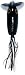 Top Water Fsihing Lure Weedless Jitterbug Black 3/8 oz
