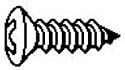 #6X1/2 Phillips Oval Head-Black (100 count)