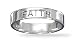 Rhodium Plated 4mm FAITH Band