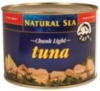 Natural Sea Yellowfin Chunk Light Tuna No Salt ( 6x66.5 OZ)