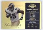 Robert W. Thomas #11/50 St. Louis Rams (Football Card) 2002 Playoff Contenders [???] #165