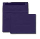 A10 Invitation Envelope - 70# Dark Purple - Basis Color Text (6 x 9 1//2) (Pkg of 10)