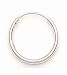 14kt White Gold Hoop Earrings- ES1423