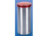 Brabantia 362101 Stainless & Red Coffee Pod Canister Small