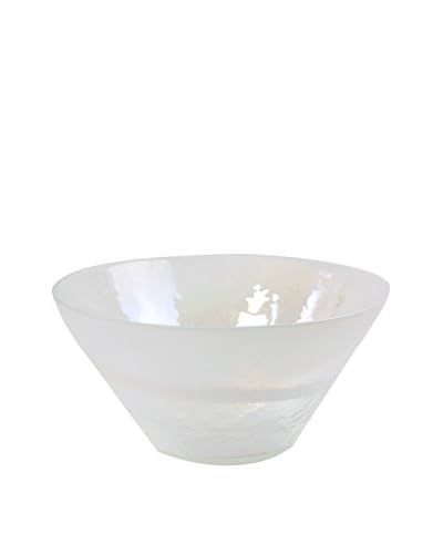 Yalos Murano Ciotola Diam. 30 Conica Bianco
