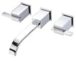 Danze D301644T Sirius Wall-mounted Bathroom Faucet Trim Chrome