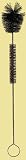 Fisherbrand Babcock Cream Bottles Brush; Fan-Style Tip; Overall length: 11.5 in.
