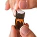 Amber Glass Vials, 12 LID STICKERS INCLUDED, 5/8 Dram (2ml) with Orafice Reducers, One Dozen