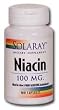 SOLARAY NIACIN 100 MG - 100 CAPSULES