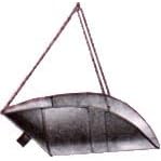 Penn Scale 1030 V Scoop with Chain - Galvanized Steel 20 x 14 x 7