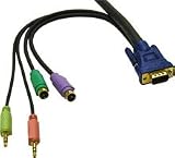 Cables To Go 15FT CABLE EXT 5-IN-1-VGA 2PS/2 SPKR & MIC M/F ( 29631 )