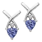 14kt. White Gold, Tanzanite Fashion Earrings