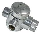 Three-Way Chrome Shower Diverter