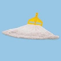 Gloss-Pro Finish Mop Head, Medium, White, 6 Mop Heads per Case